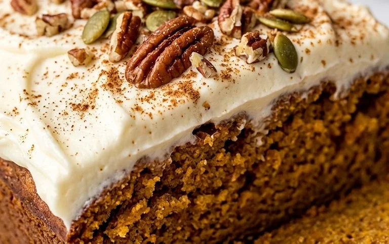 Pumpkin Bread with Cream Cheese Frosting Recipe